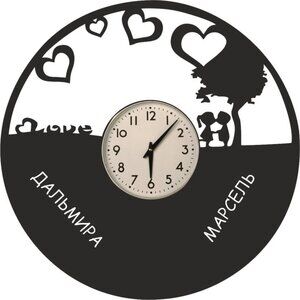 Love Vinyl Clock Vector